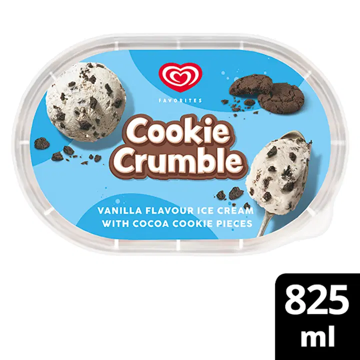 Ingmani Vaniljemaitseline jäätis küpsise tükkidega 825 ml/417 g