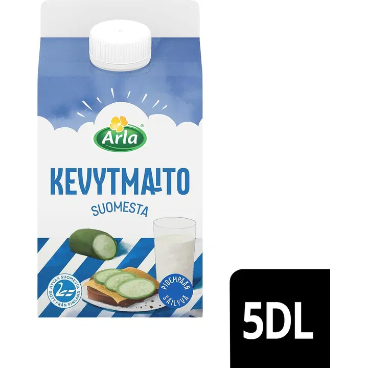 Arla Kevytmaito Suomi 5 dl ESL
