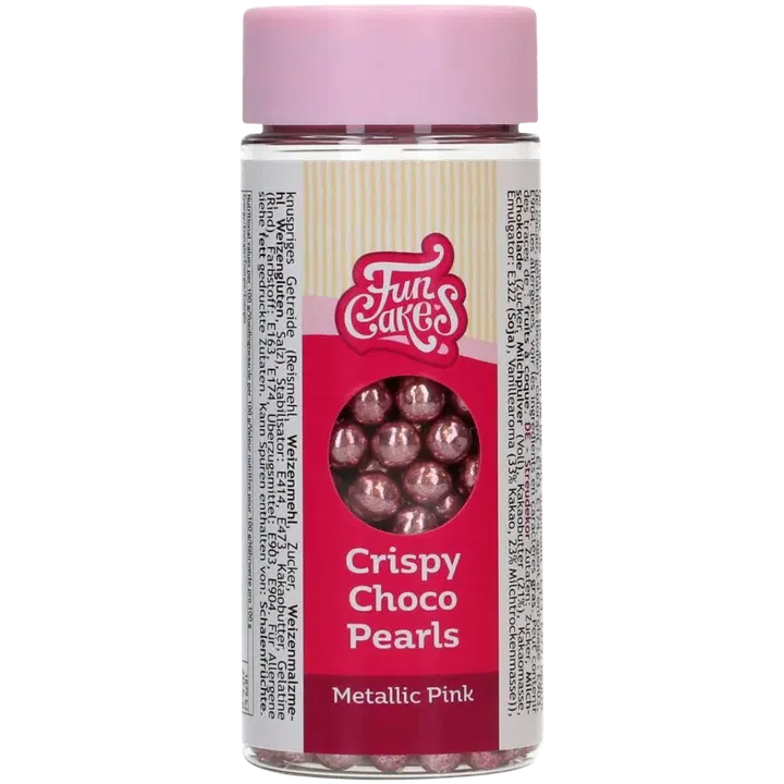 FunCakes suklaahelmet, metallinhohto pinkki 60g