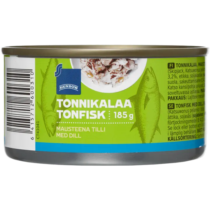 Rainbow 185/138g tonnikalaa tillillä