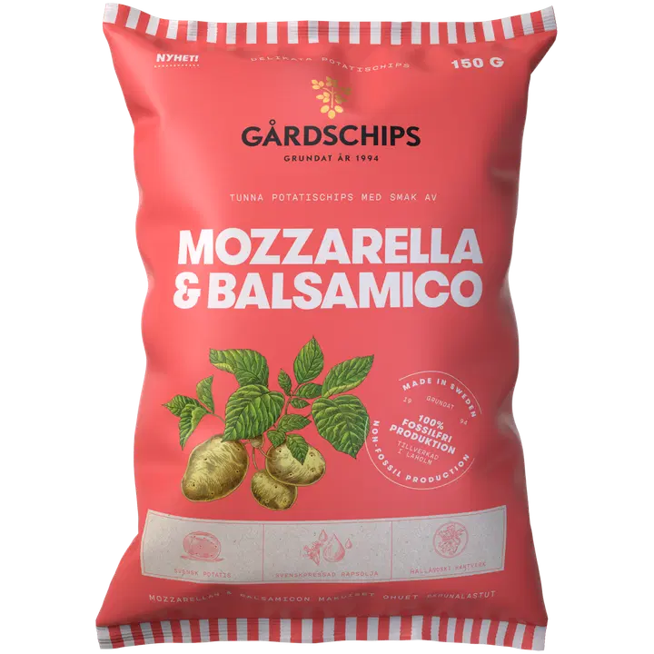 Gårdschips - Perunalastut Mozzarella & Balsamico 150g