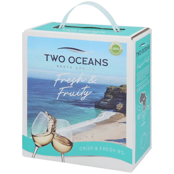 Two Oceans Fresh & Fruity white 8 til-% 2L BIB