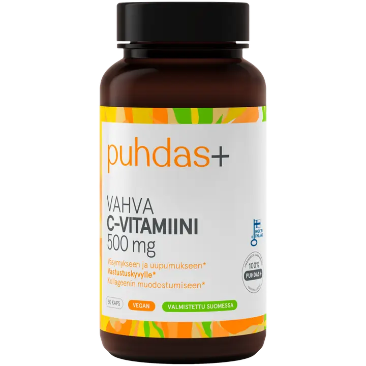 Puhdas+ Vahva C-vitamiini 500 mg 60 kaps