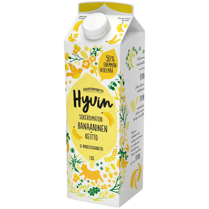 Juustoportti Hyvin mehukeitto 1 kg banaaninen