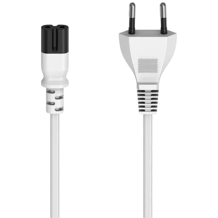 Toitekaabel Euro 2-pin C7 1,5 m ,valge