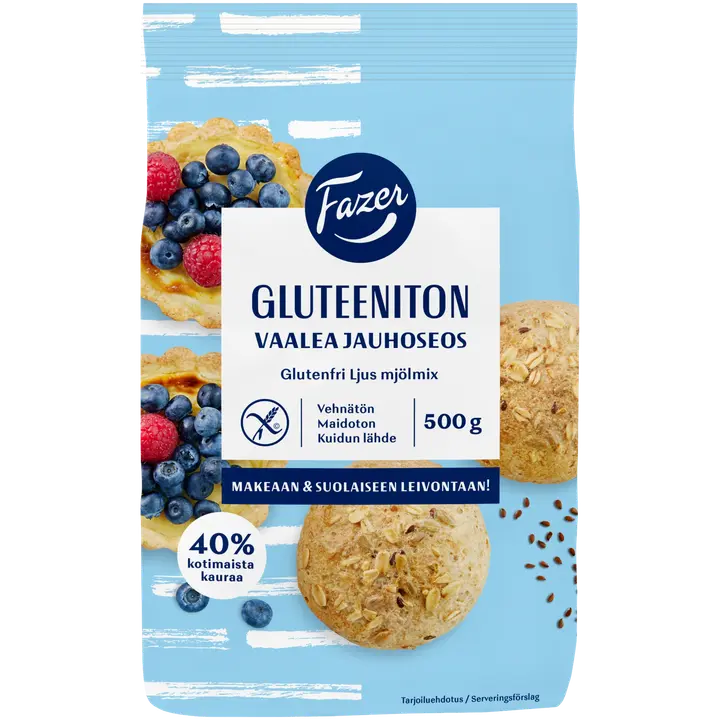 Fazer Gluteeniton Vaalea jauhoseos 500 g