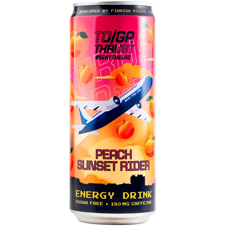 Nordic Berries & More, TO/GA Thrust Energy Drink Peach Sunset Rider 0,33L