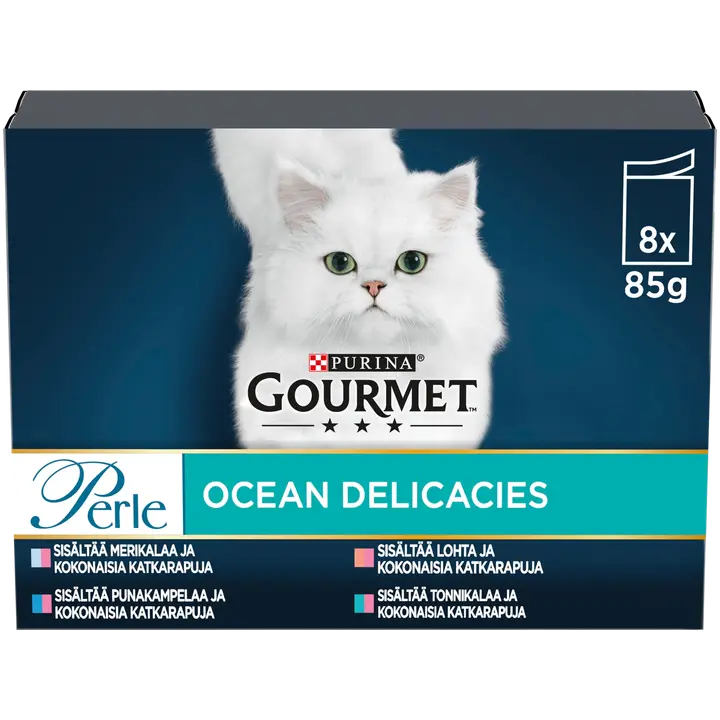 Gourmet täissööt kassidele, erinevad valikud 8 × 85 g