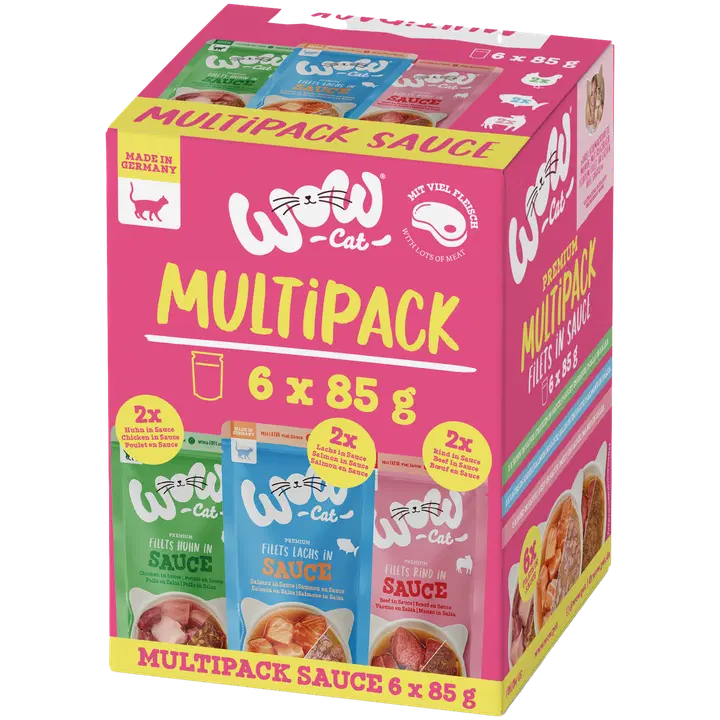 WOW CAT Sås MULTIPACK 6 x 85 g