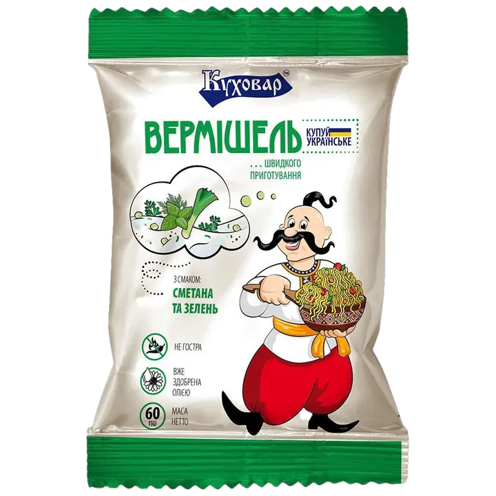 Kuhovar maitsetaimede- ja hapukooremaitselise puljongiga kiirnuudlid 60g