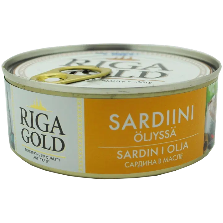 Riga Gold Sardiinipala öljyssä 240g/168g