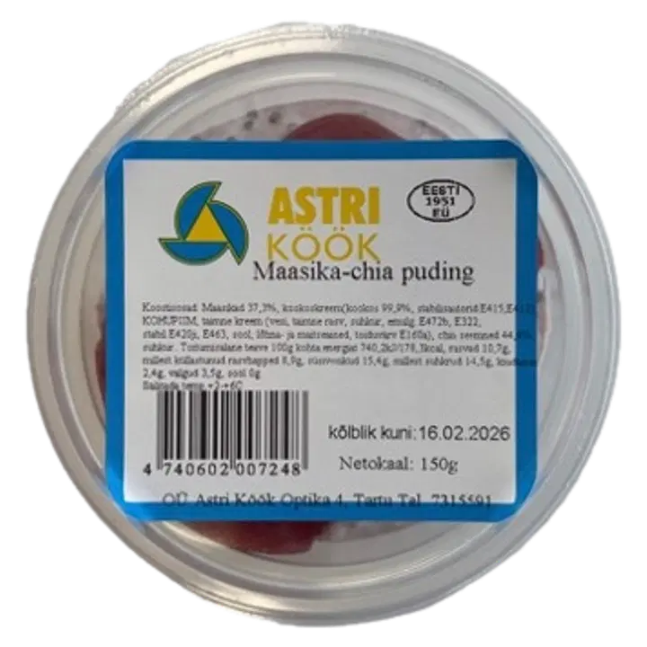 Astri Maasika-chia puding 130g