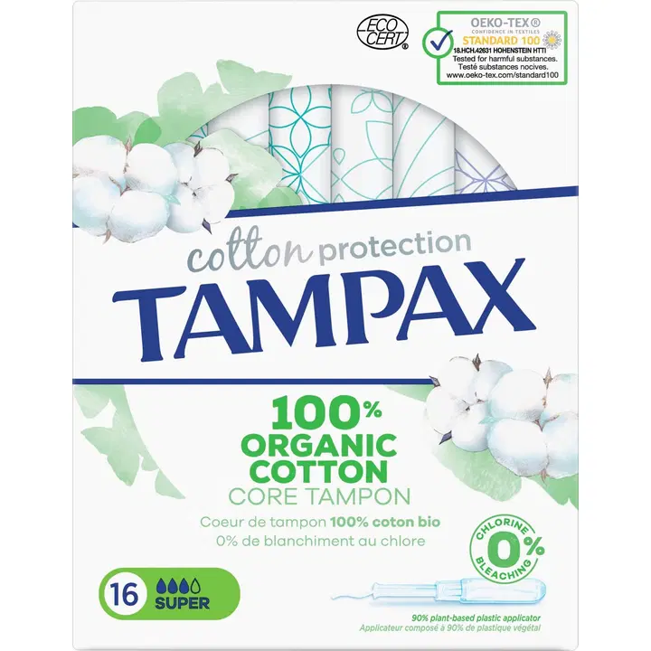 Tampax Organic Cotton Super tamponi 16kpl