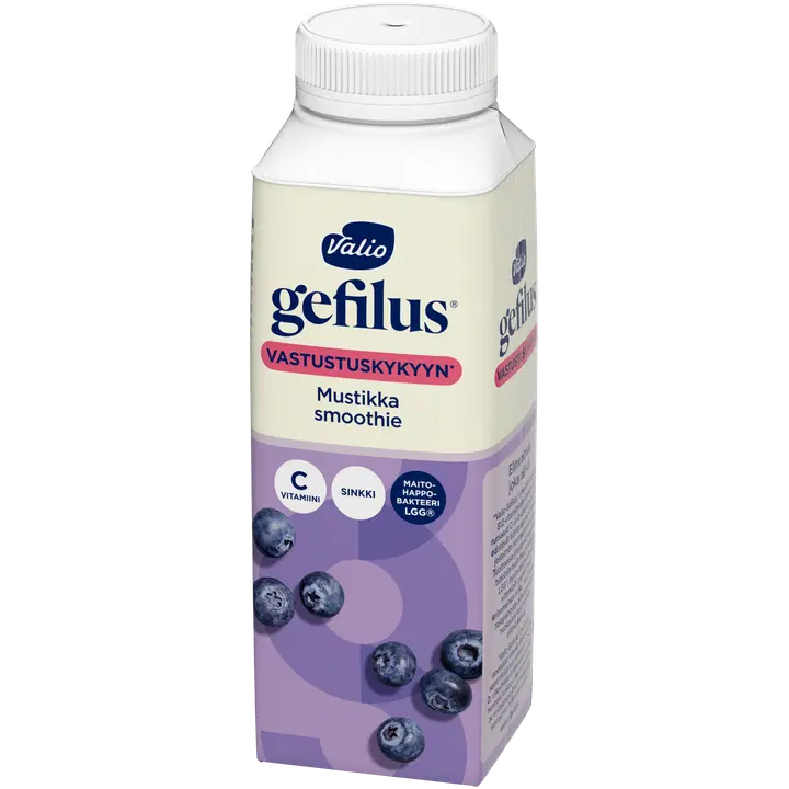Valio Gefilus® Smoothie jogurttijuoma mustikka laktoositon 2,5 dl