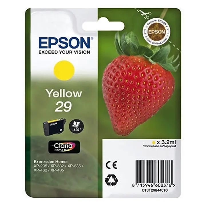 Epson mustepatruuna 29 keltainen