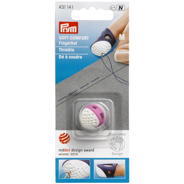 Prym ergonominen sormustin M pinkki