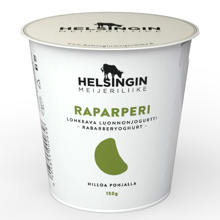 Helsingin Meijeriliike - Raparperi - lohkeava luonnonjogurtti 150g