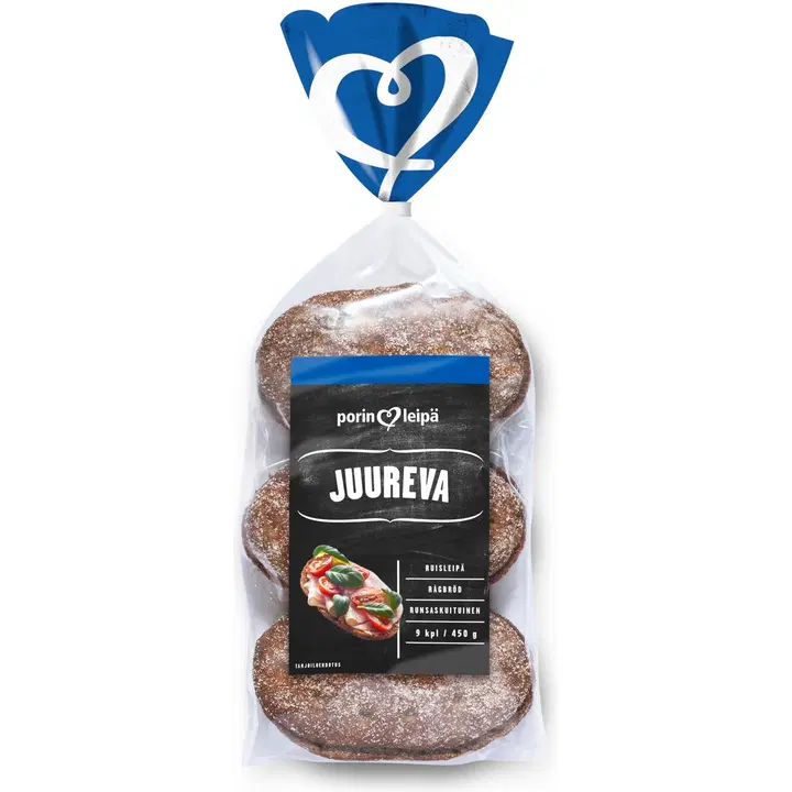 Porin Leipä Juureva 9kpl/450g