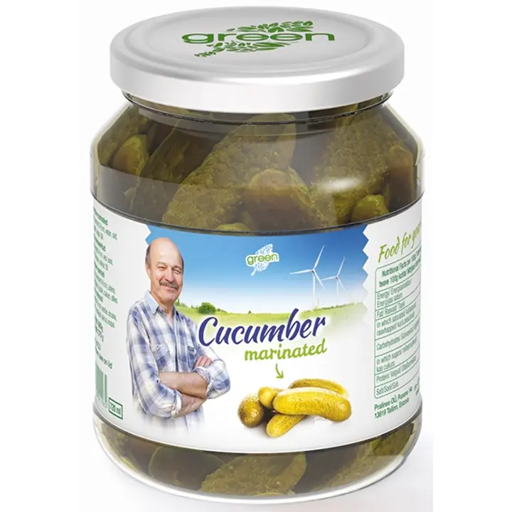 Green kurgid 6-9 cm marineeritud 720 ml