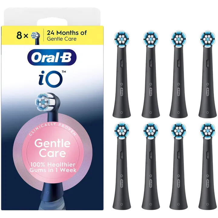 Oral-B iO Gentle Care tandborsthuvuden svart 8st