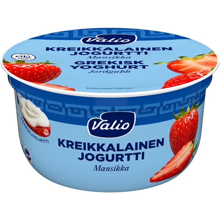 Valio grekisk yoghurt jordgubb laktosfri 150 g