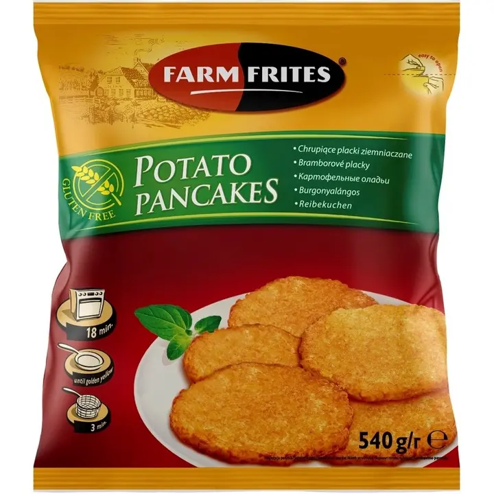Farm Frites Kartuli Pannkoogid Sibulaga Gluteenivaba 540 g