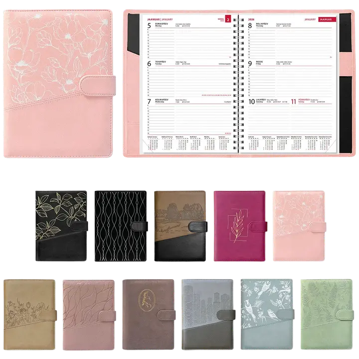 Boss nädal a5, horisontaal, spiraal, fas