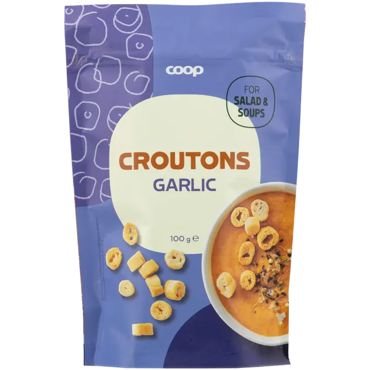 Coop valkosipulikrutongit 100 g