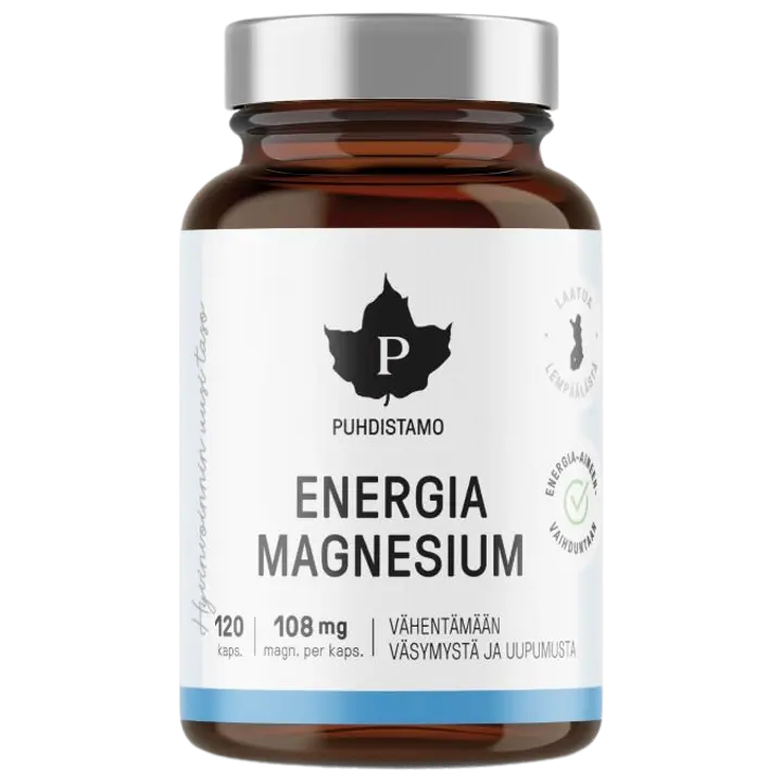 Puhdistamo Energia Magnesium 120 kaps