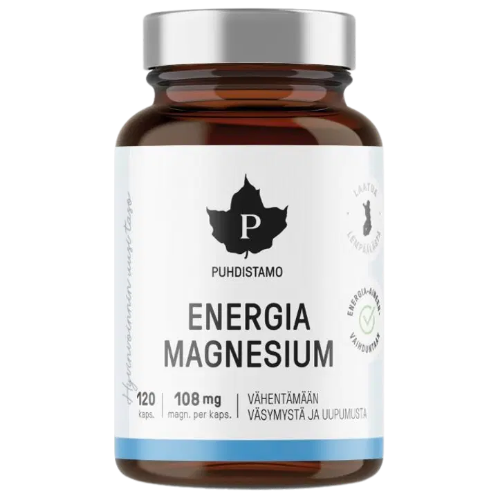 Puhdistamo Energia Magnesium 120 kaps