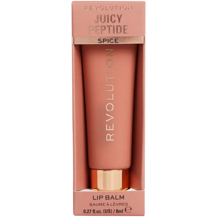 Makeup Revolution juicy peptide sävyhuulivoide nude spice
