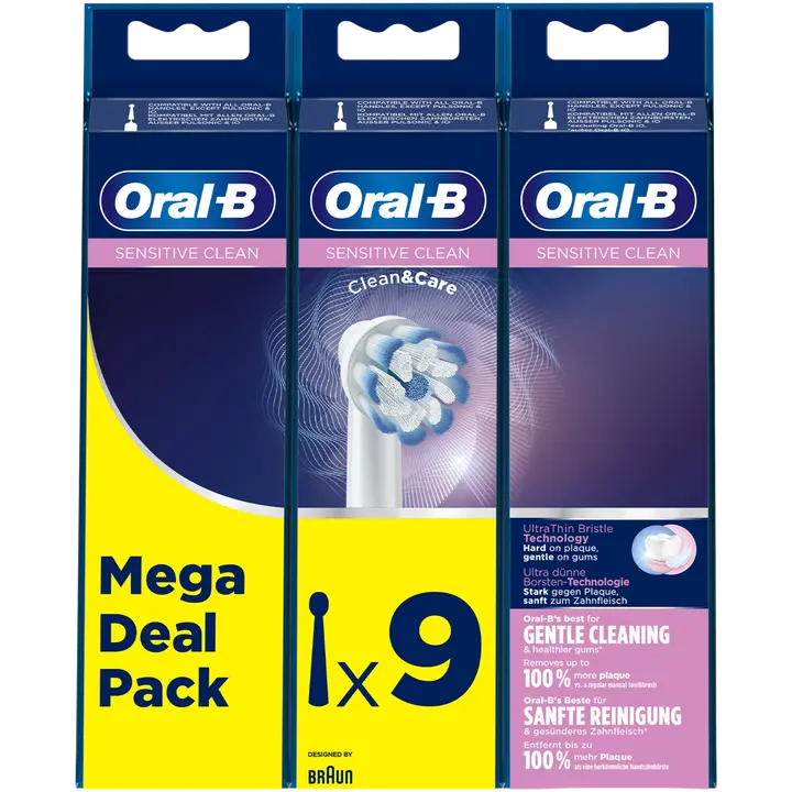 Oral-B Vaihtoharja Sensitive Clean 9 Kpl