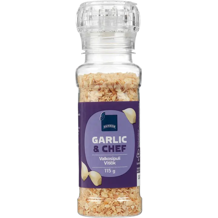 Rainbow 115g Garlic & Chef valkosipuli
