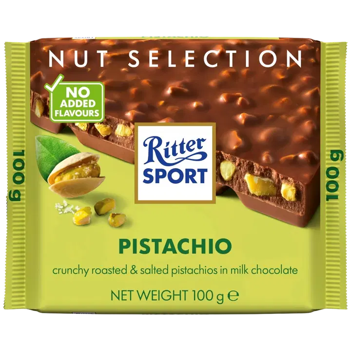 Ritter Sport Pistaasi suklaalevy 100g