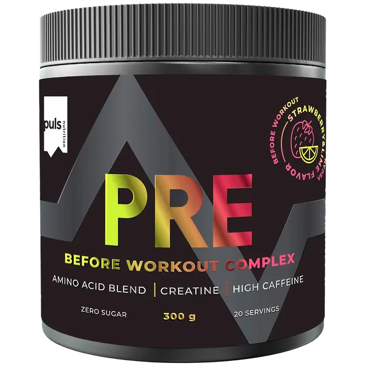 PULS Pre workout juomajauhe mansikka-lime 300g