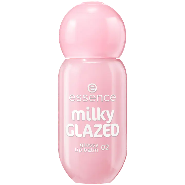 essence milky GLAZED glossy lip balm 02 Strawberry Whip 4 ml