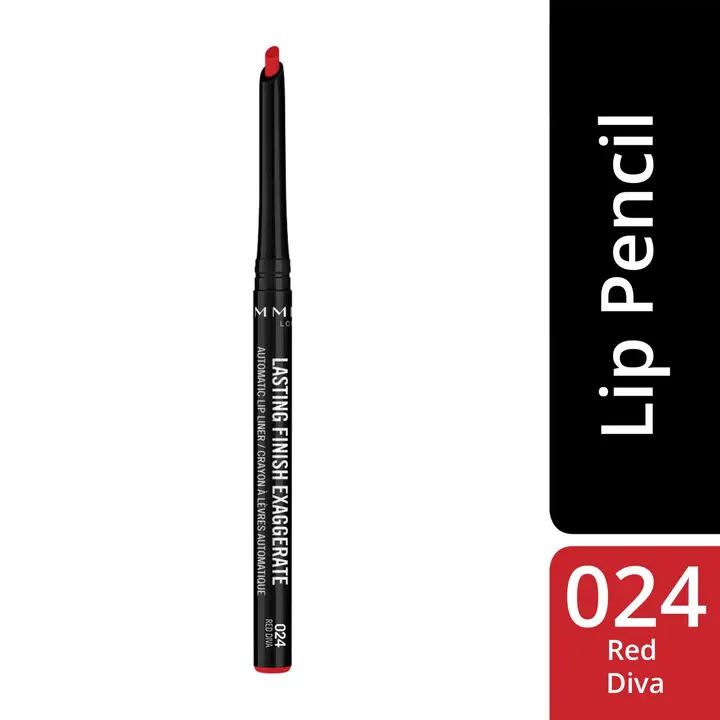 Rimmel London Lasting Finish Exaggerate Automatic Lip Liner 1 g 024 Red Diva huultenrajauskynä