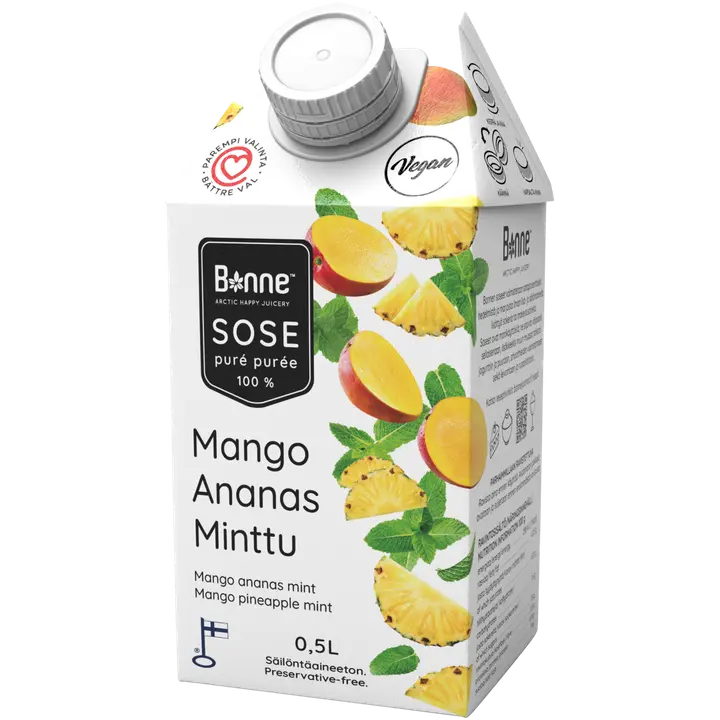 Bonne Mango-ananas-minttusose 0,5L