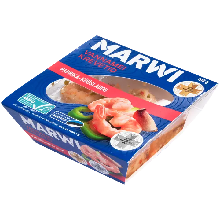 Marwi Vannamei Krevetid Paprika-Küüslaugu 100G