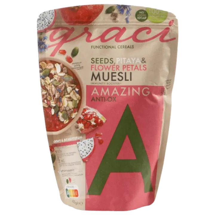 Graci funktsionaalne müsli “amazing”, rikastatud raua ja tsingiga, 400 g