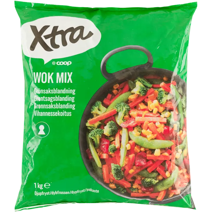 Xtra wokmix vihannessekoitus pakaste 1 kg