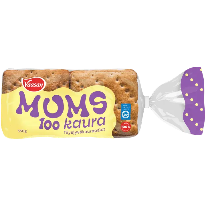Vaasan Mums 100 Kaura 350g 6 st havrebröd