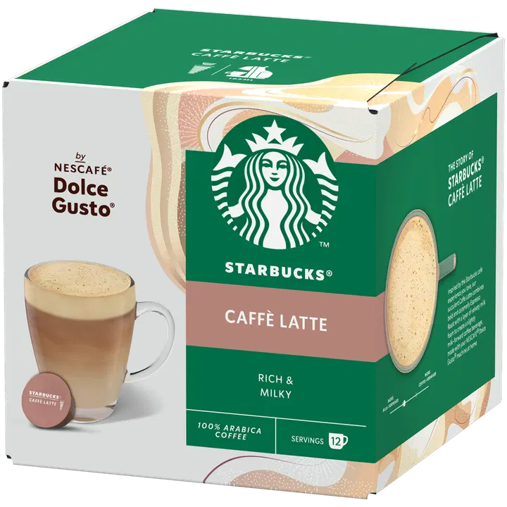 Starbucks 12 kaps/121.2g Caffe Latte maitokahvikapseli