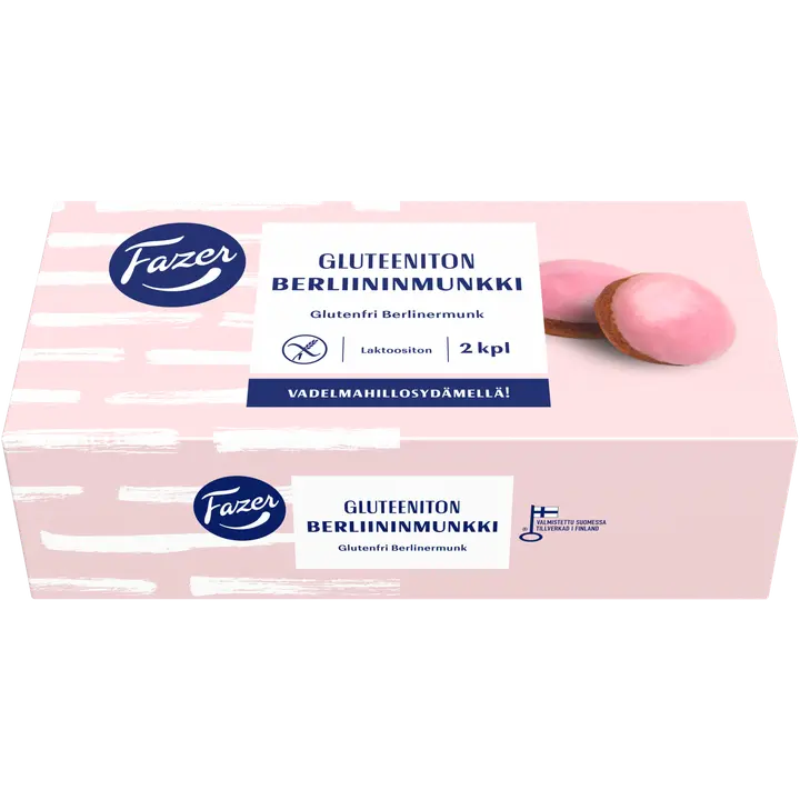 Fazer Gluteeniton Berliininmunkki 2kpl 240g, kypsäpakaste