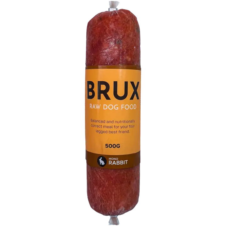 Brux küülik MONO, tasakaalustatud toortoit - vorst