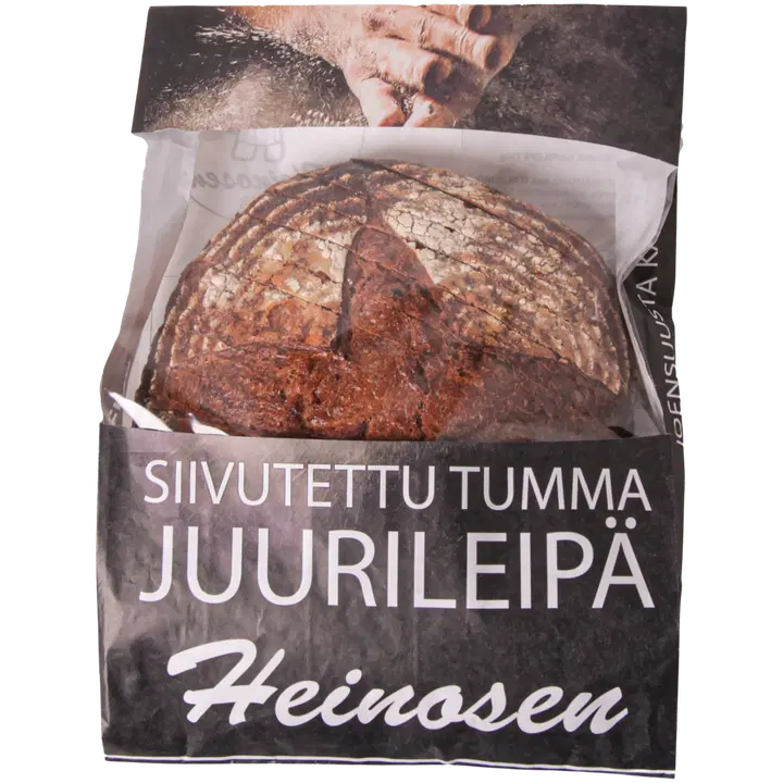 Heinosen Leipomo tumma juurileipä, siivutettu 750 g