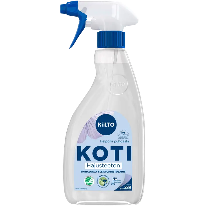 Kiilto Koti biohajoava yleispuhdistussuihke Hajusteeton 600 ml