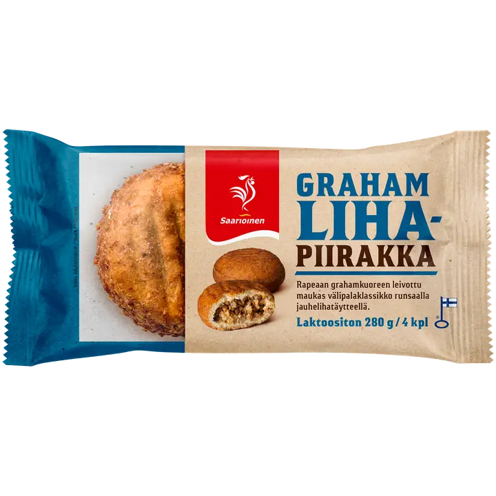 Saarioinen Grahamlihapiirakka 4kpl 280g