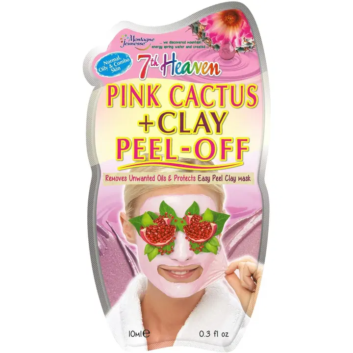 7th Heaven Pink Cactus & Clay Peel-Off kasvonaamio 10ml