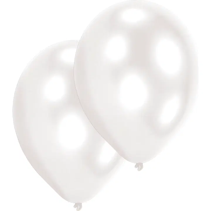 Ilmapallokeskus ilmapallot metallinhohtovalkoinen 10kpl